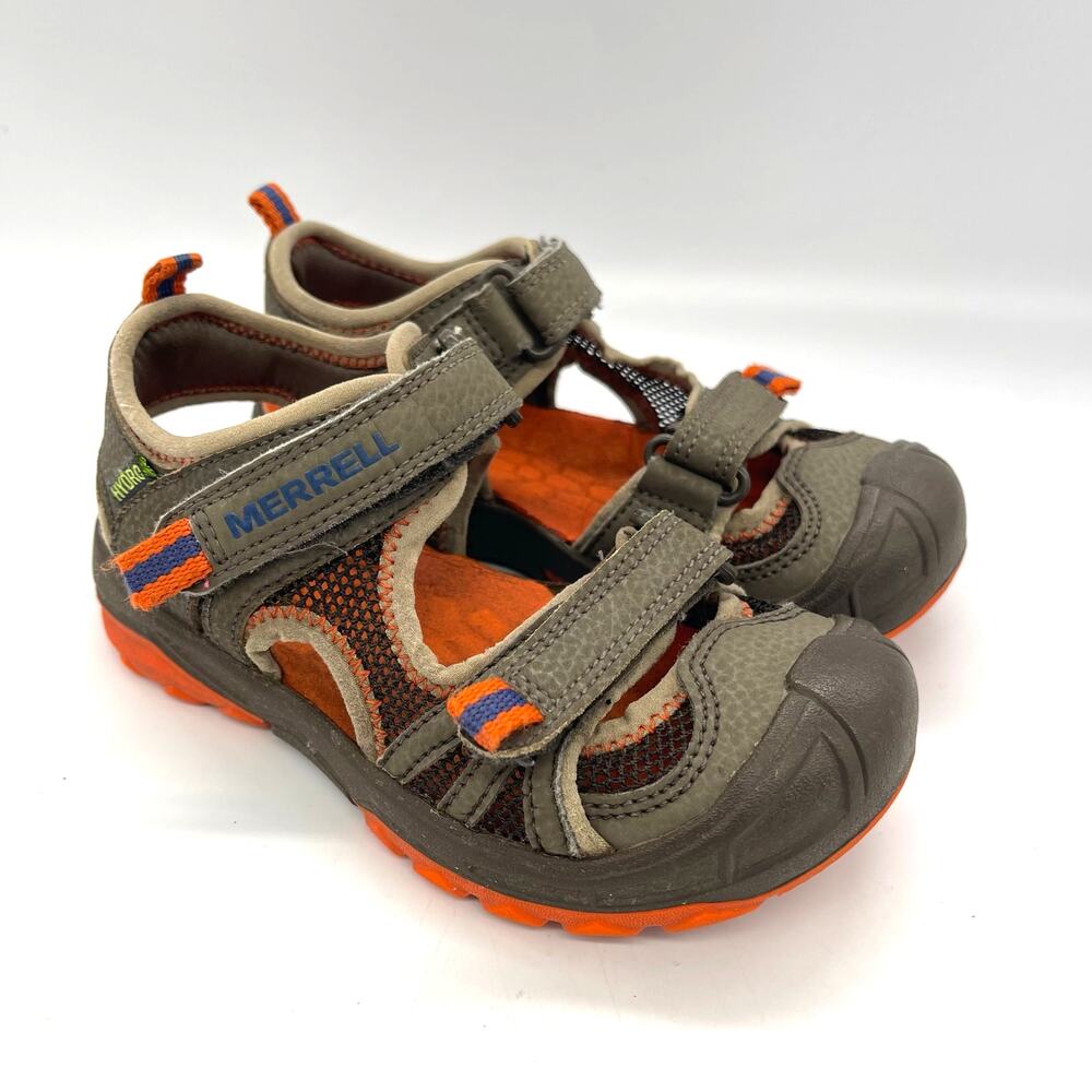Merrell Boy's Hydro Rapid Leather Sandals Size 11